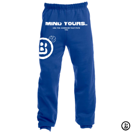 Pantalón deportivo azul real con puños “UHTF”